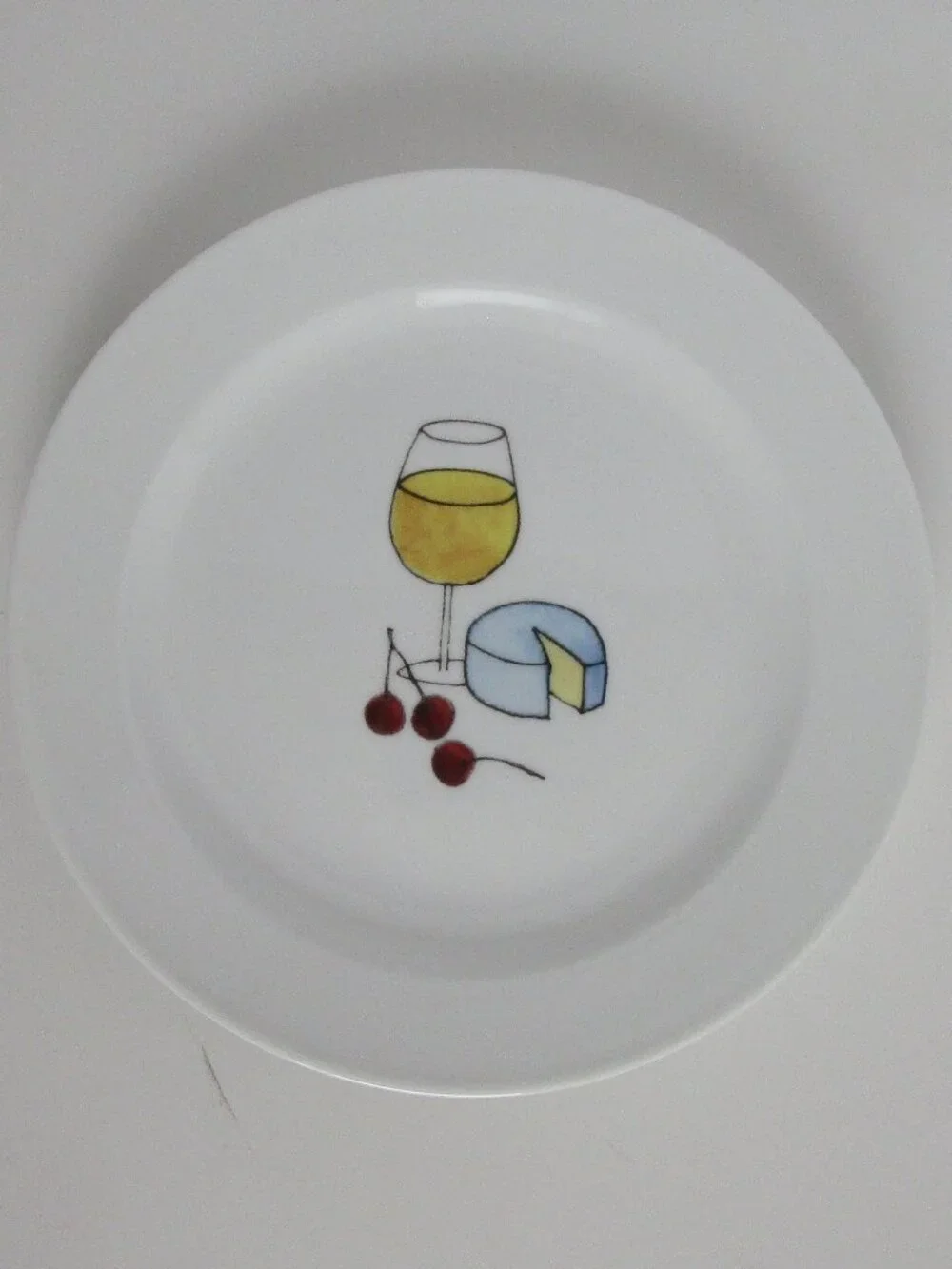 set of wine & cheese plates